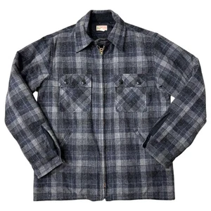 Sugar Cane Ombre Check Quilted Flannel Jacket Gray L Made in Japan F/S - Bild 1 von 15