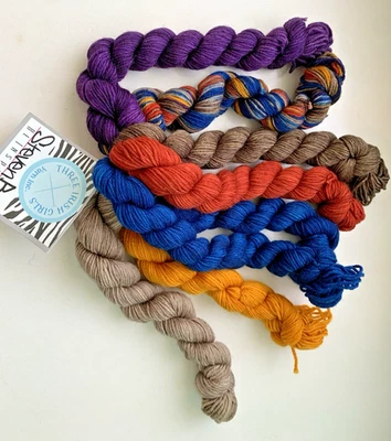 Three Irish Girls - SPRINGVALE SOCK 8 MINI SKEIN SET - SW Merino - 740 yds total - Image 1 of 4