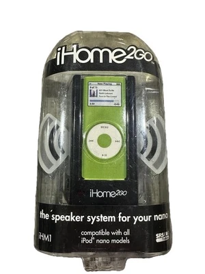 iHome 2GO iHM1 Speaker System 4 Nano Stereo Sound RARE Black 2006 US - Image 1 of 4