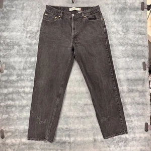 Levi's 550 36x34 Men's Jeans Relaxed Fit Black Denim 100% Cotton - Picture 1 of 11
