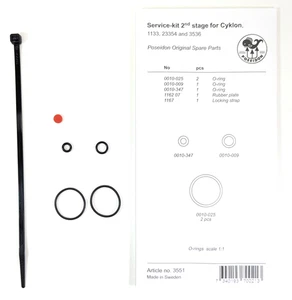 Poseidon Cyklon Service Rebuild Kit 2nd Stage Scuba Dive Regulator 3551 #5622 - Picture 1 of 4