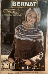 Bernat Alpaca Knitting Pattern Book - “Chill In The Air” - Picture 1 of 4