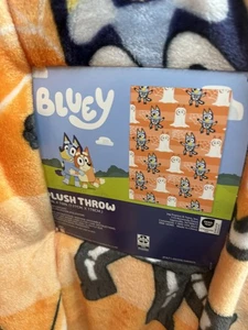 70 X 50 Inch Bluey Bingo Spooky Halloween Throw Plush Blanket BRAND NEW - Picture 1 of 3