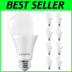 High Efficiency Dimmable A21 LED Bulbs - 2550 Lumens, 85% Energy Savings, 8 Pack - Picture 1 of 8