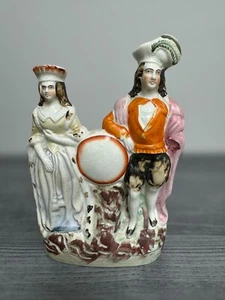 Antique Staffordshire Figurine Mrs. Siddons as Lady Macbeth and Sir John Philip - Picture 1 of 8