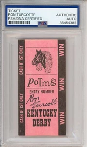 Ron Turcotte SIGNED Kentucky Derby Win Betting Ticket Secretariat PSA DNA COA - Picture 1 of 2