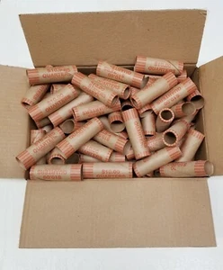 300 Rolls Preformed Coin Wrappers Paper Tubes For QUARTERS (Holds $10 Each) NEW - Picture 1 of 1
