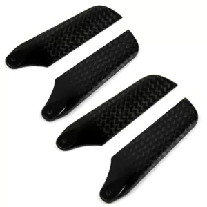 2 Pairs FY 62mm Carbon Fiber Tail Rotor Blades for Align T-rex 450 V2 V3 PRO DFC - Picture 1 of 2
