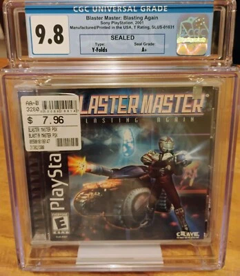 New Blaster Master: Blasting Again PS1 PlayStation Sunsoft CGC 9.8 A+  - Image 1 of 4