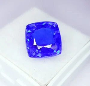 Loose Gemstone Natural Blue Sapphire 9.28 Ct Certified Cushion AAA+ Quality Gem - Picture 1 of 10