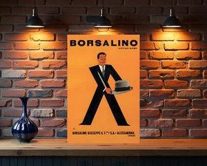Borsalino Vintage Style Metal Sign - 24"x16" (60x40 cm) - Picture 1 of 5