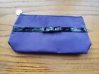  LANCOME PURPLE with Black Belt/bow Cosmetic Makeup Bag
