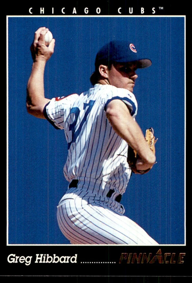 1993 Pinnacle Greg Hibbard Chicago Cubs #527 - Image 1 of 2