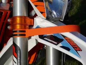 STRAPS FRONT+ REAR LIFT 2+4 STROKE ORANGE POWERPARTS KTM FROM MODEL 2017 - 2019 - Picture 1 of 13