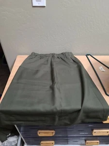 USMC Marine Corps Woman's Green Maternity Skirt Class A Wool/Poly size Small #3 - Picture 1 of 5