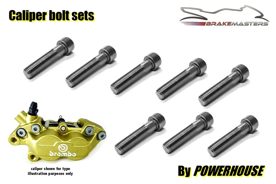 Ducati 900 SS Super Sport 92-97 Stainless joint bolt set front brake calipers Foto 1 de 1