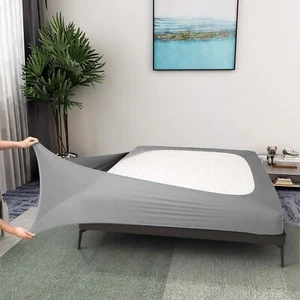 Alyvia Spring Box Cover Full Size - Jersey Full/Full XL, Light Gray - Picture 1 of 6