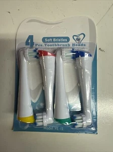 White Soft Toothbrush Heads for IO Electric Toothbrush - Model YE-i1-4 Count - Picture 1 of 4