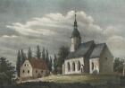 BALLENDORF (Bad Lausick) - Sachsens Kirchen-Galerie - kol. Lithographie 1843
