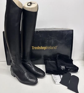 Tredstep Raphael Dress Size L9 US Calf XSLIM 13" Height Tall 19.5 BLACK - Picture 1 of 11