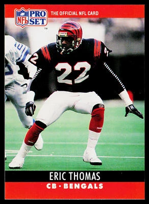 Eric Thomas, 1990 Pro Set, #65, Cincinnati Bengals, - Image 1 of 2