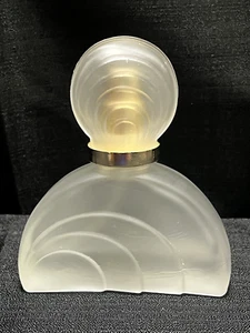 Vintage Frosted Satin Glass Spray Perfume Bottle Empty Refillable Unbranded - Picture 1 of 14