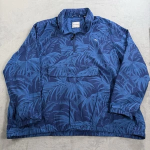 Tommy Bahama Desert Fronds Popover Jacket Mens 2XL Island Zone Blue Floral - Picture 1 of 10