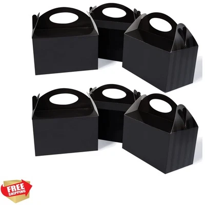 Sturdy 50 CT Black Cookie Gift Bags with Handles for Events & Celebrations - Image 1 of 4