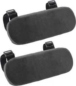 2Pcs Chair Armrest Pad, Arm Rest Cover, 22.5cmx8.5cmx4cm, Black - Photo 1/7