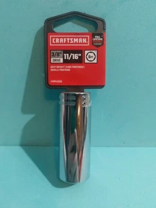 Craftsman 11/16" x 3/8" Drive Socket 6 Point Brand New Lifetime Warranty  - Picture 1 of 5