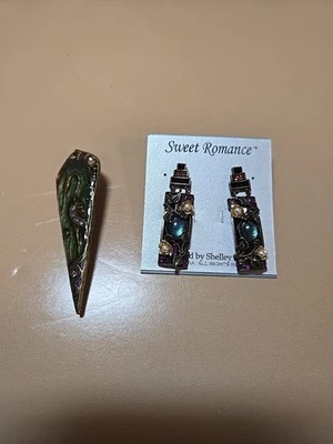 Pendientes colgantes Shelley Cooper vintage Sweet Romance más broche de Sweet ROMANCE  Foto 1 de 4
