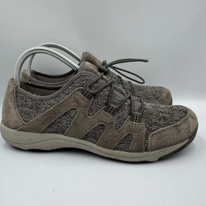 Dansko Shoes Womens 9 Holland Sneaker Gray Leather Drawstring Low - Picture 1 of 8