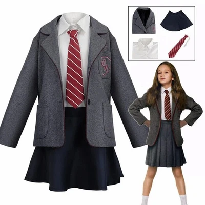 Girls Matilda Costume Roald Dahl The Musical Cosplay Christmas Party Outfit Sets - Image 1 of 4