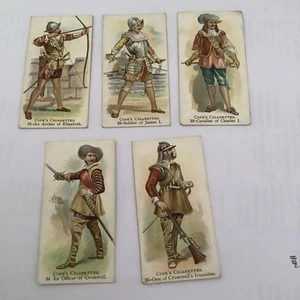 Cope Bros Cigarette 1912 British Warriors Five Cards Numbers 31-35 GG - Picture 1 of 2
