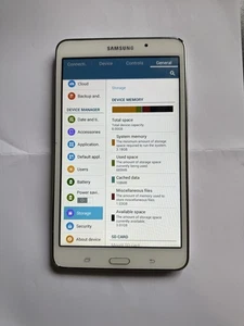 Samsung Galaxy Tab 4 7.0 T230 Black Wi-Fi 8GB 3MP Android Tablet - Picture 1 of 3