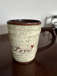 Love Came Down names of Jesus DaySpring 57437 Christian Coffee Mug Tea Cup brown - Picture 1 of 4