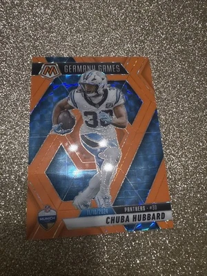 Chuba Hubbard Orange Mosaic Card Numbered 18/25 - Image 1 of 2