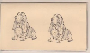CUBIERTA DE CHEQUERA BASSETT HOUND TOTALMENTE NUEVA IMPRESIÓN PERRO PERRO PERRO - Imagen 1 de 1