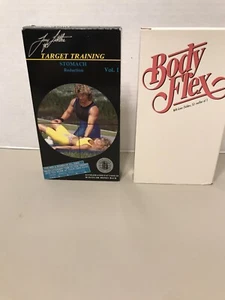 2 Exercise VHS Tapes - Tony Little Target Training & Greer Childers Body Flex - Picture 1 of 10