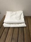 Sonoma Life King Fitted Sheet & Matched Flat Sheet Ivory  Cotton 108x94”