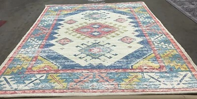 Tapete com defeito CREME/AZUL 8'-0" x 10'-0", preço reduzido 1172680394 SFN509A-8 - Imagem 1 de 4