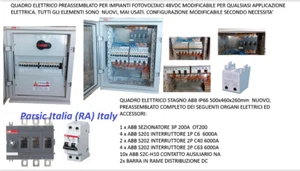 CABINA ARMADIO X FOTOVOLTAICO CON QUADRO ELETTRICO ABB IP66 48VDC 500x460x260m - Imagen 1 de 8
