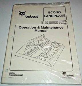 Bobcat 72" & 78" Econo Landplane Operation Maintenance Manual ORIGINAL NOS! 1999 - Picture 1 of 3