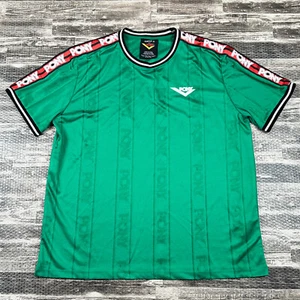Forever 21 x Pony Mens sz XL Green Jersey Shirt Short Sleeve with Spellout Band - Picture 1 of 7