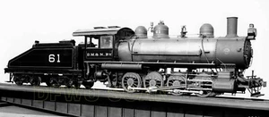 7EE238 RP DULUTH MISSABE & NORTHERN RAILROAD 0-8-0 MOTOR #61 - Bild 1 von 1
