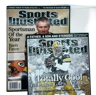 Lote de 2 Deportistas Brett Favre del Año y Deportes Totalmente Geniales Ilustrados (D) Foto 1 de 3