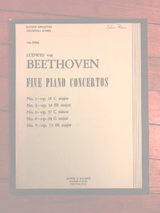 Beethoven: 5 Piano Concertos (Kalmus Miniature Orchestra Scores - large 4/page) - Picture 1 of 1