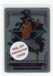 2024 Panini Impeccable Stainless Stars Jacob Wilson #24/99 - Athletics - Picture 1 of 2