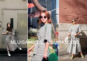 ZARA KARIERTES KLEID MIT GÜRTEL GR XS, L REF.4437/075 BLOGGER LIEBLING - Bild 1 von 3