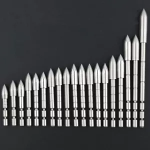 6/12pcs 80-230 Grain Archery Arrowheads ID 4.2mm Carbon Point Bow Hunting Target - Picture 1 of 12